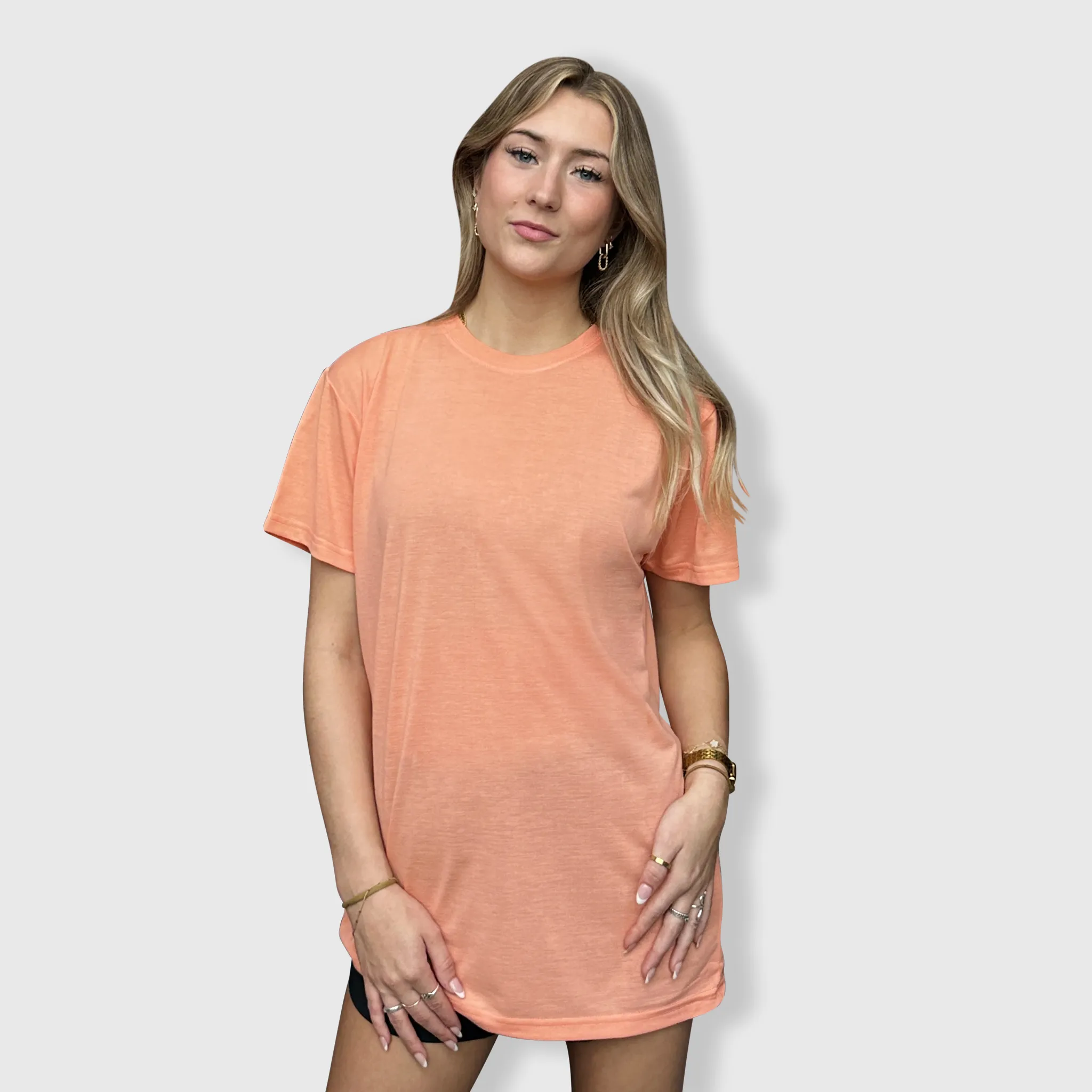 100% Polyester Cotton Feel Tees (Colors)