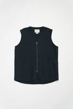 3036 Drill Zip-Up Vest | Blueberry