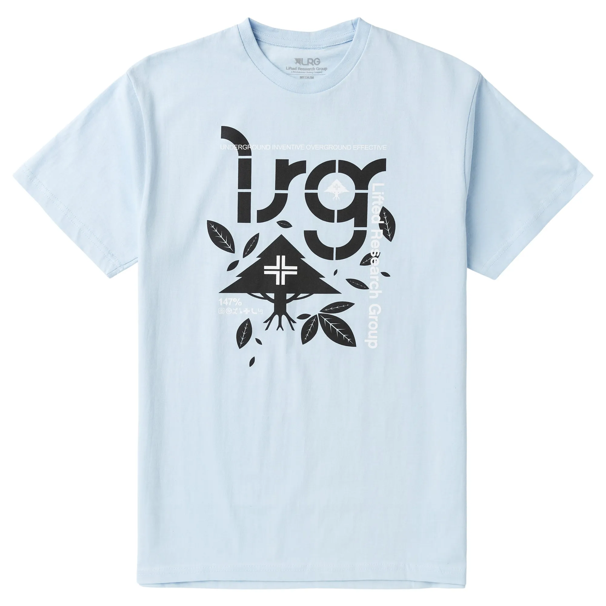 4700 CYCLE LEAVES TEE - POWDER BLUE