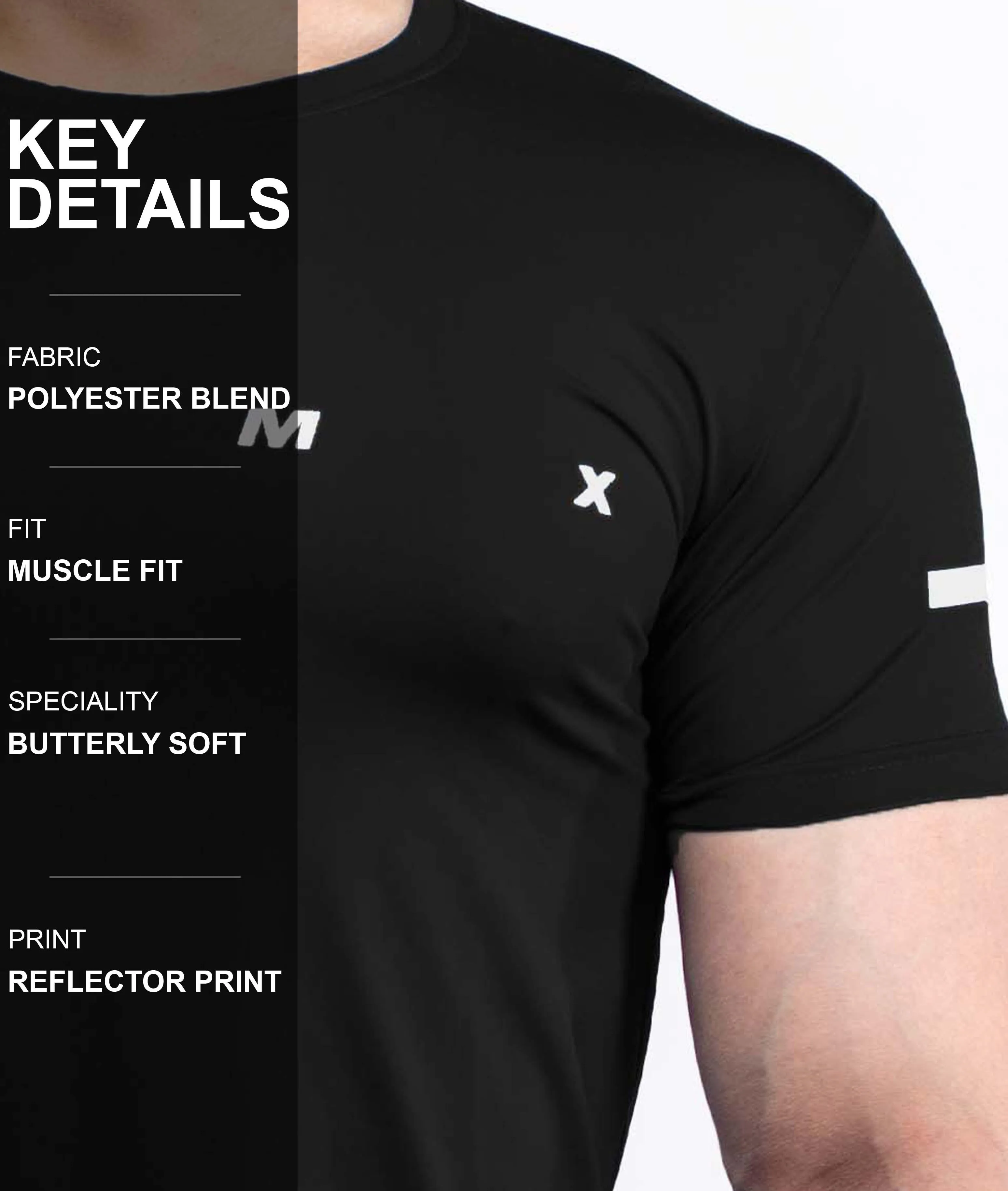 Ace GymX Tees: Flex Black