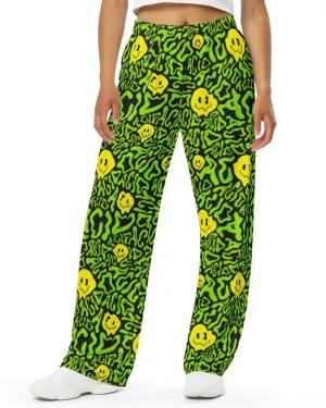 Acid Smilez Wide Leg Pants