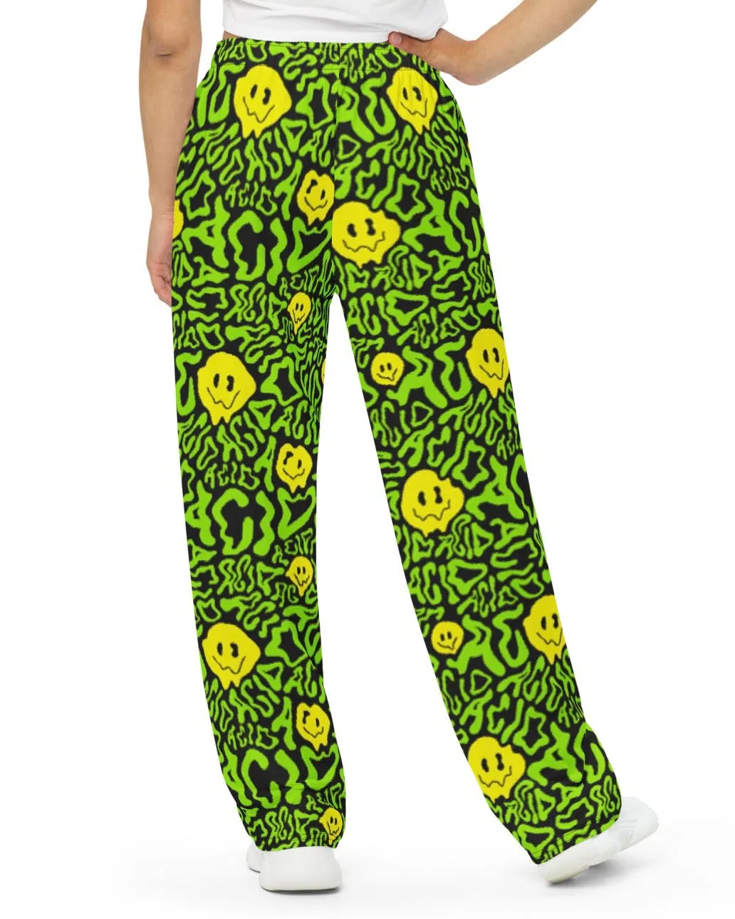 Acid Smilez Wide Leg Pants