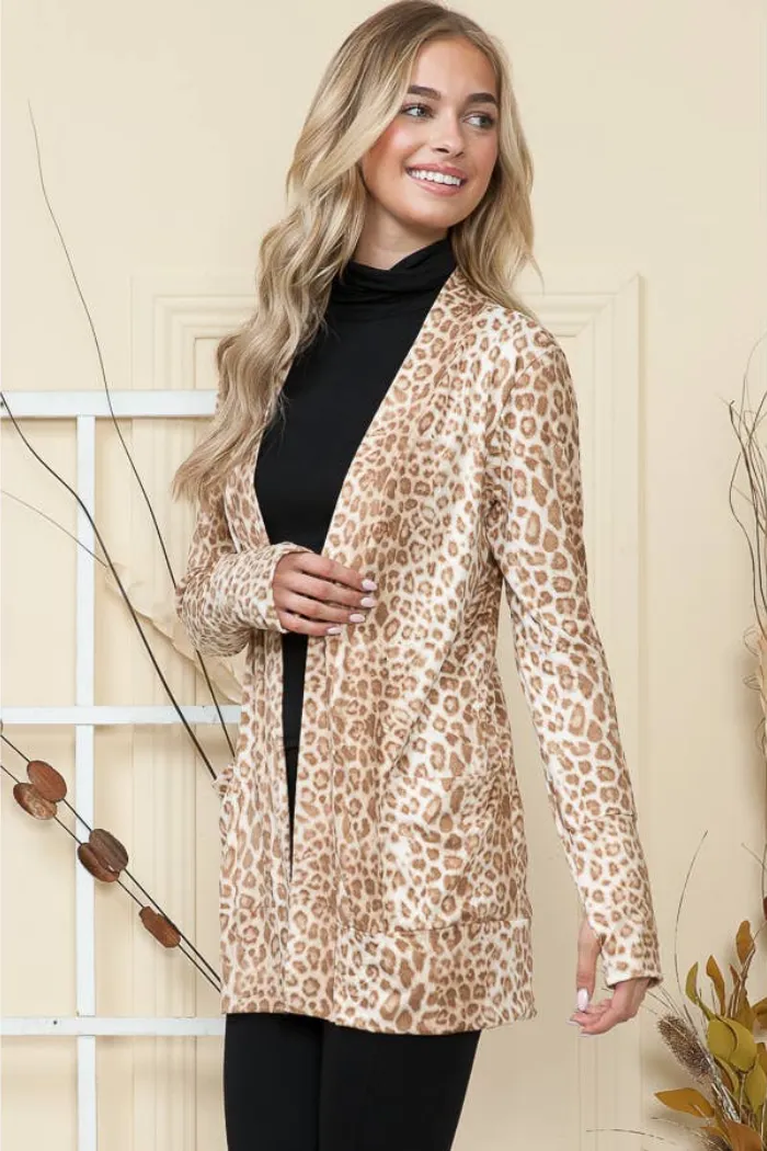 Animal Print Cardigan