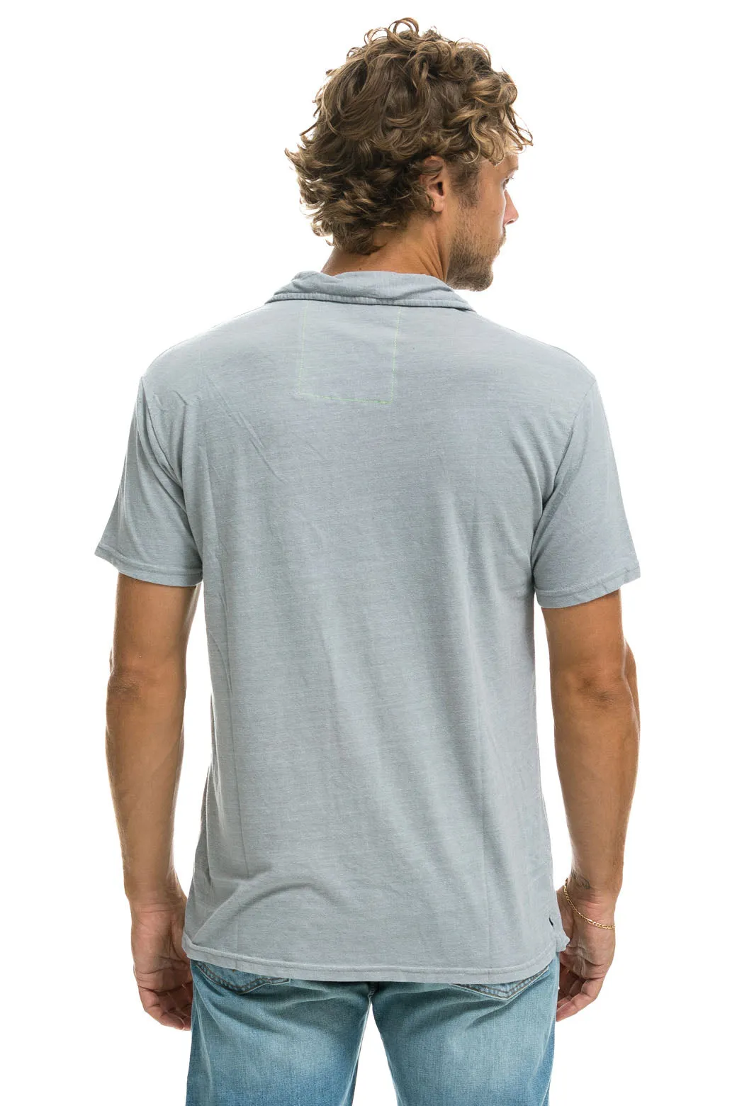 AVIATOR NATION POLO - LIGHT GREY