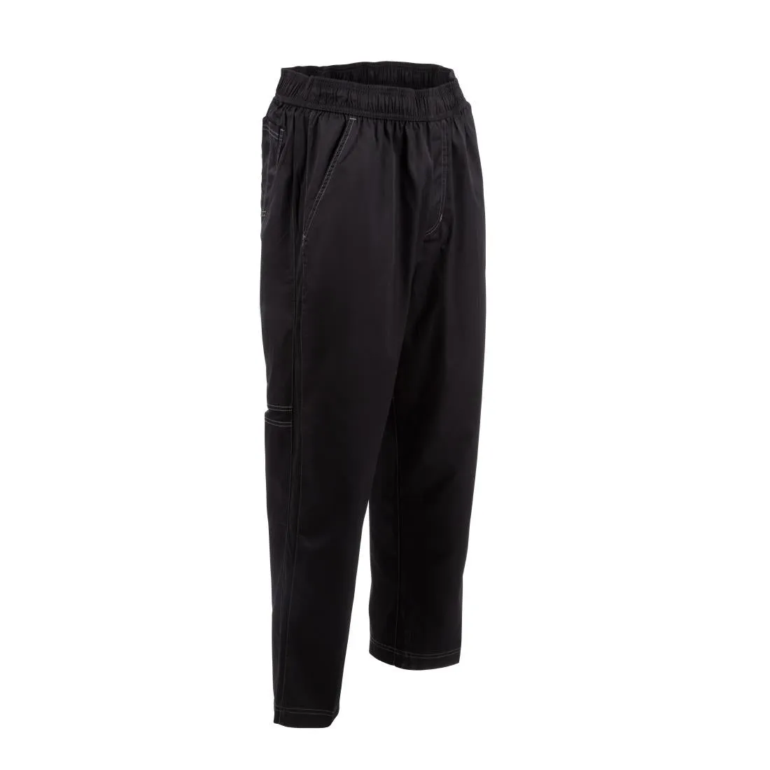 B187 Chef Works Unisex Cool Vent Baggy Chefs Trousers Black