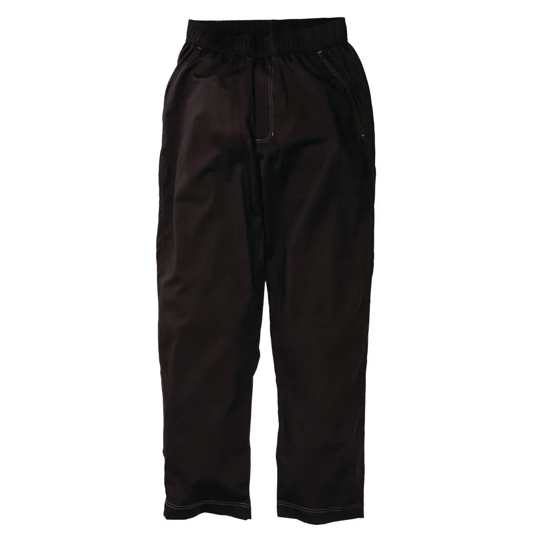 B187 Chef Works Unisex Cool Vent Baggy Chefs Trousers Black