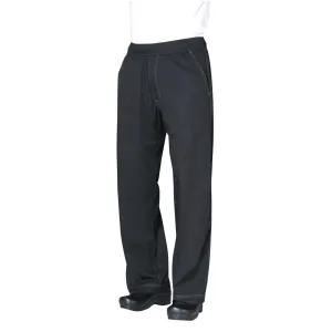 B187 Chef Works Unisex Cool Vent Baggy Chefs Trousers Black