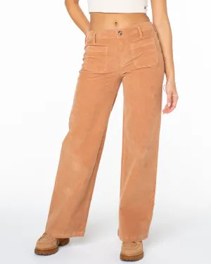 Baby Baby Wide Leg Corduroy Pants - Camel