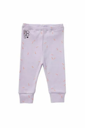 Baby Bonds Leggings Unisex Stretchy Purple Cuffed Bottom Tracksuit