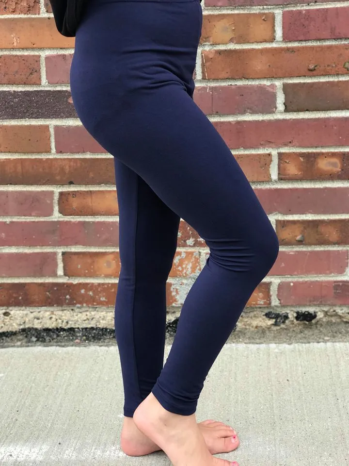 basic navy legging