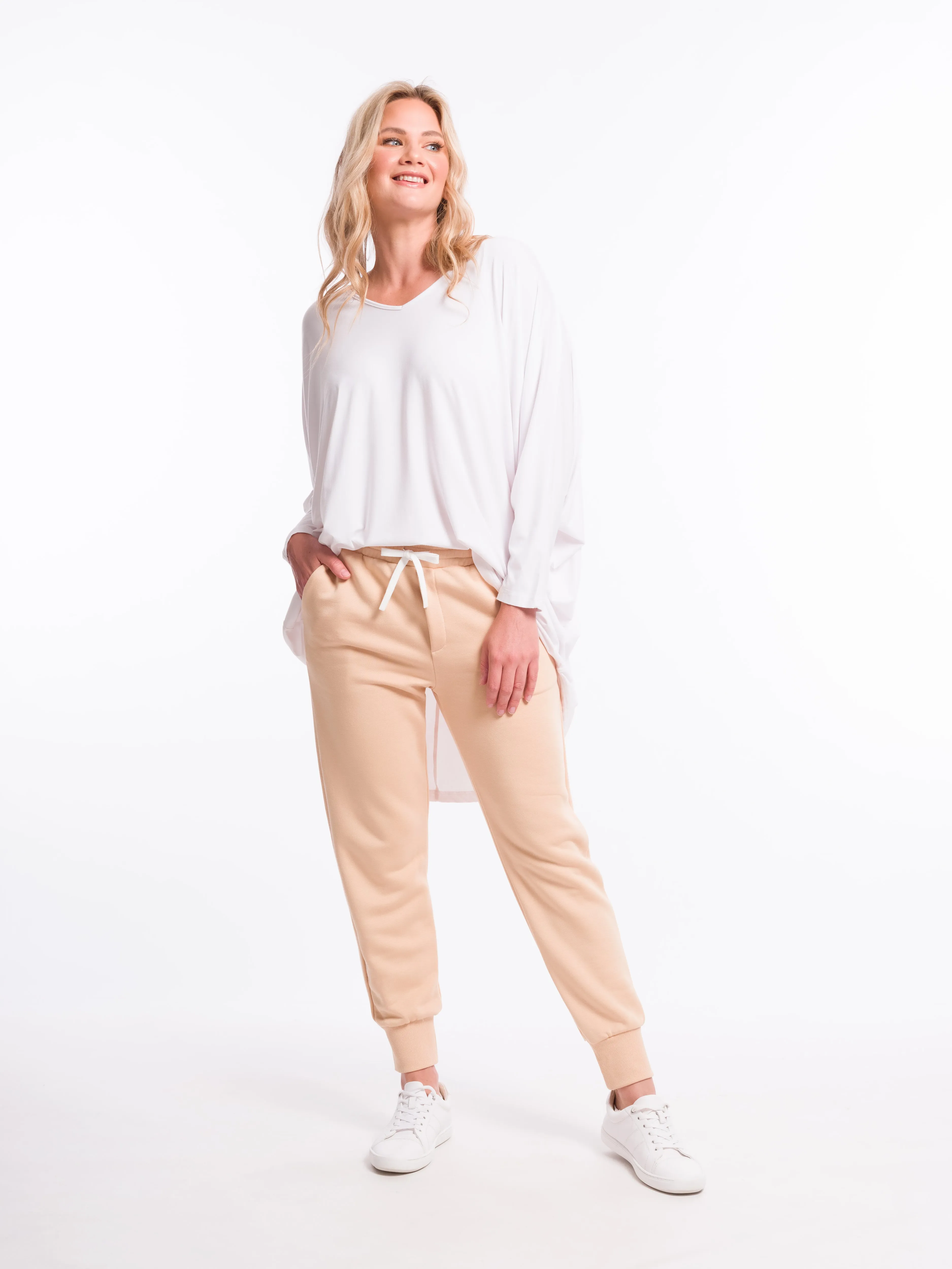 Brodie Sweat Pant | Beige | FINAL SALE