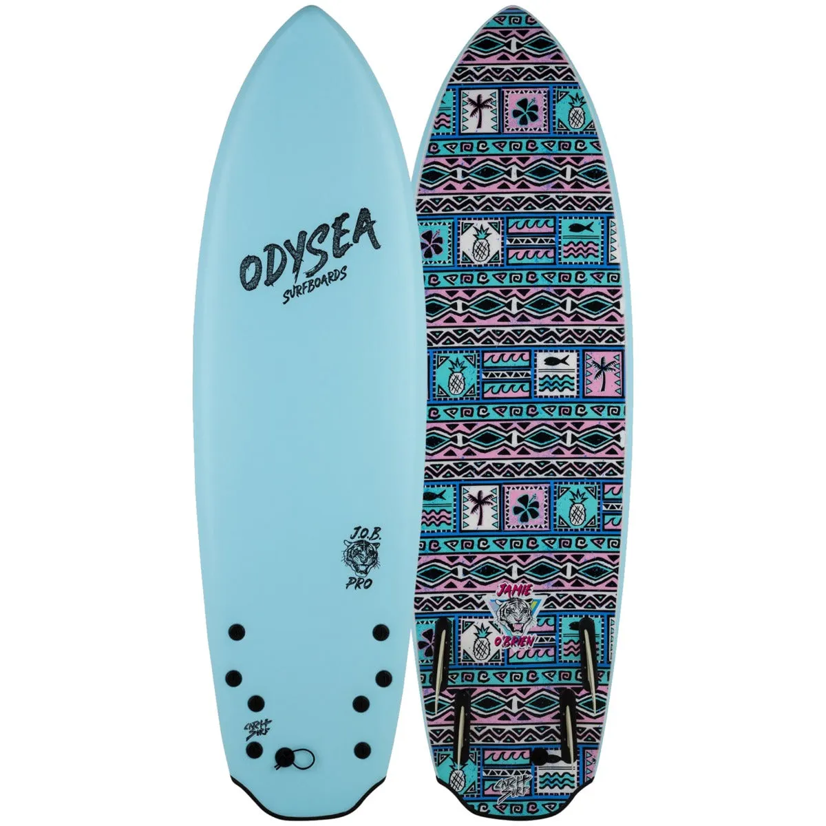 Catch Surf Odysea Quad × Jamie O'Brien JOB Pro 5'8 x 20 x 3 Surfboard - Sky Blue