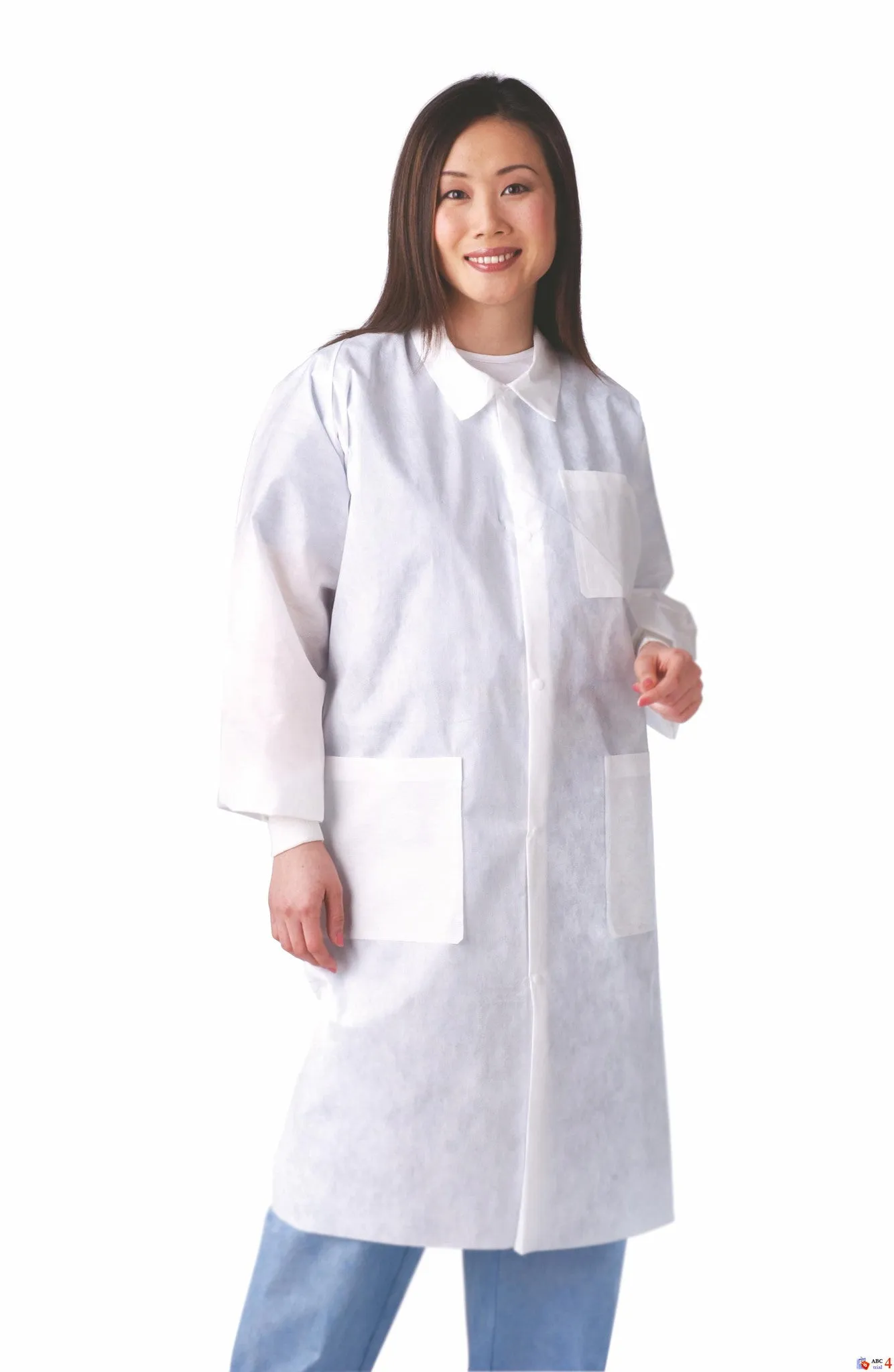 Classic Lab Coats with Knit Cuffs (Case of 30)