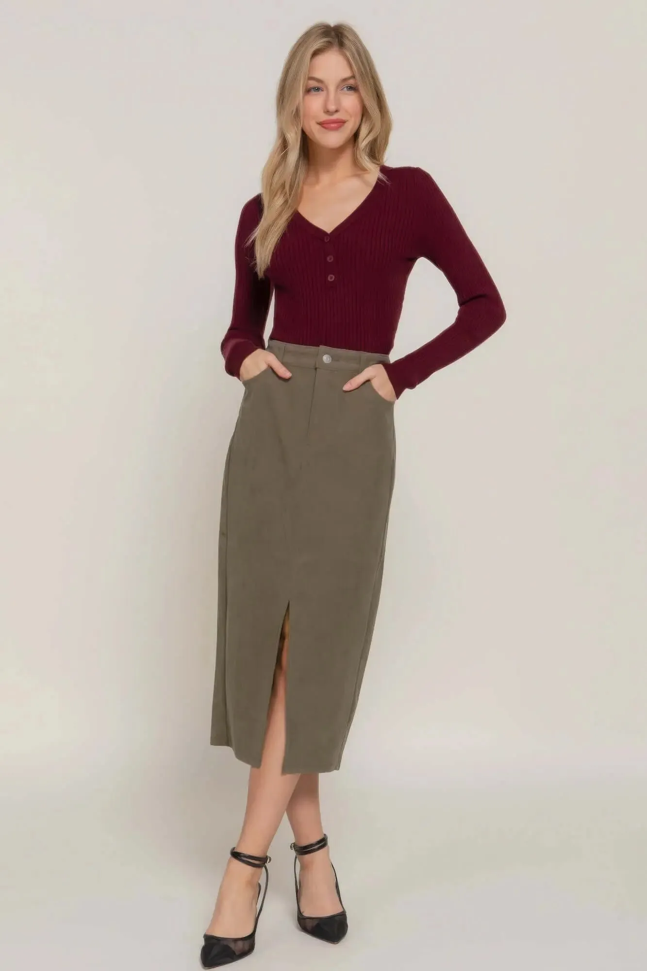 Corduroy Skirt