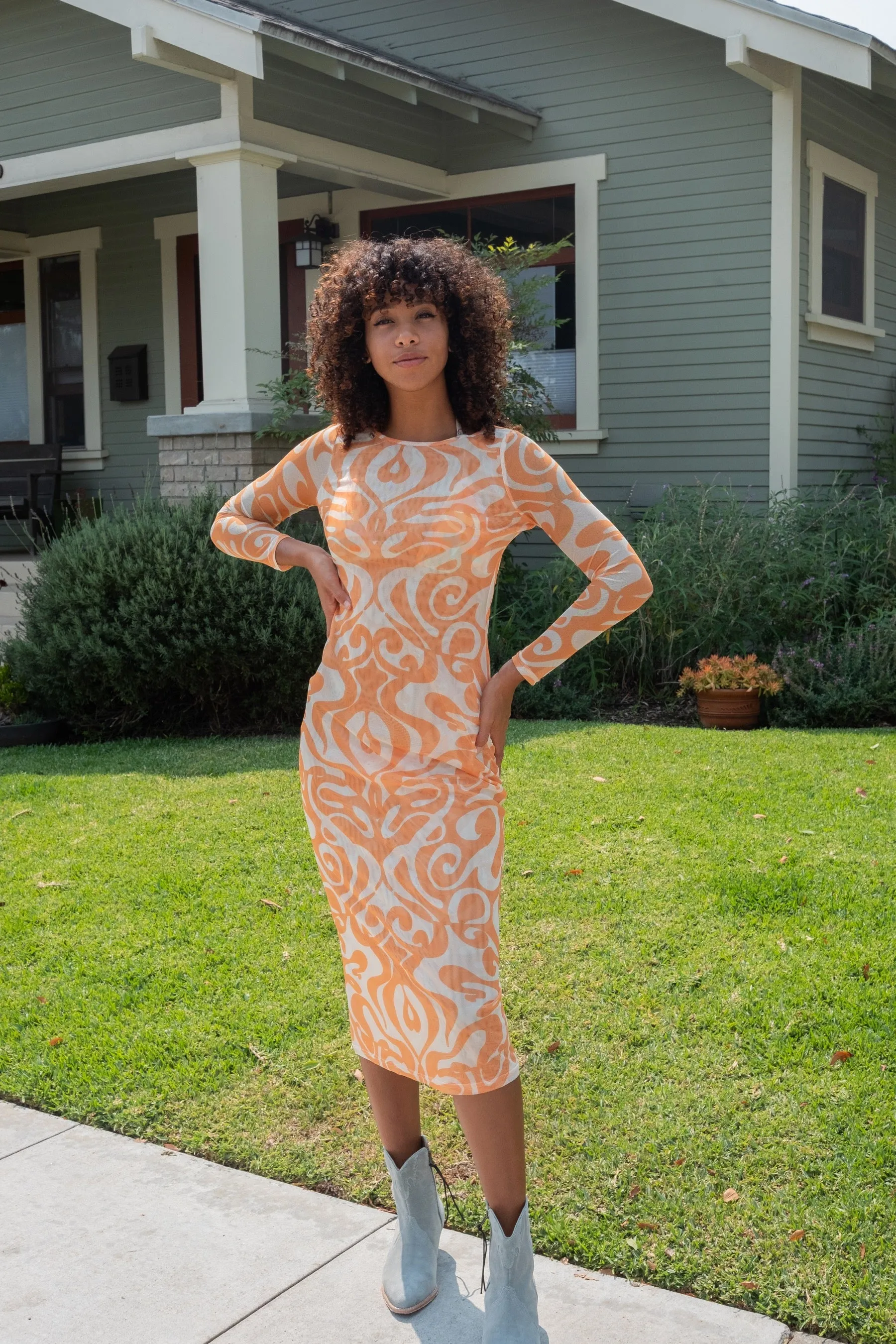 Creamsicle Swirl Dream on Dress