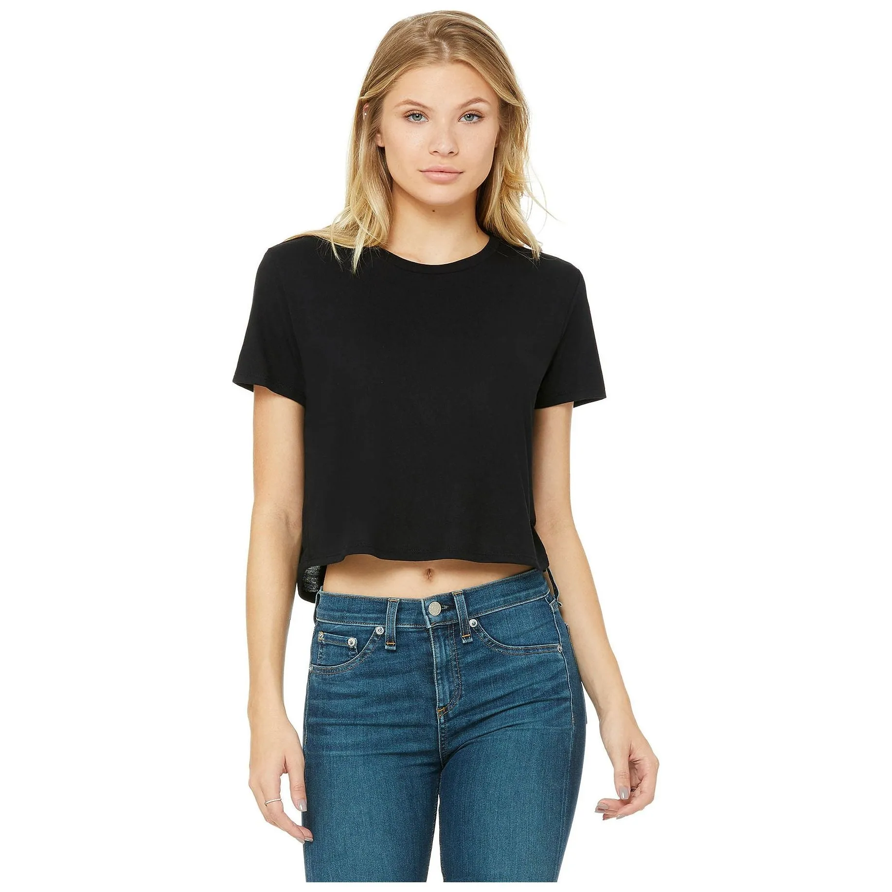 Custom Women's Cropped Flowy T-shirt