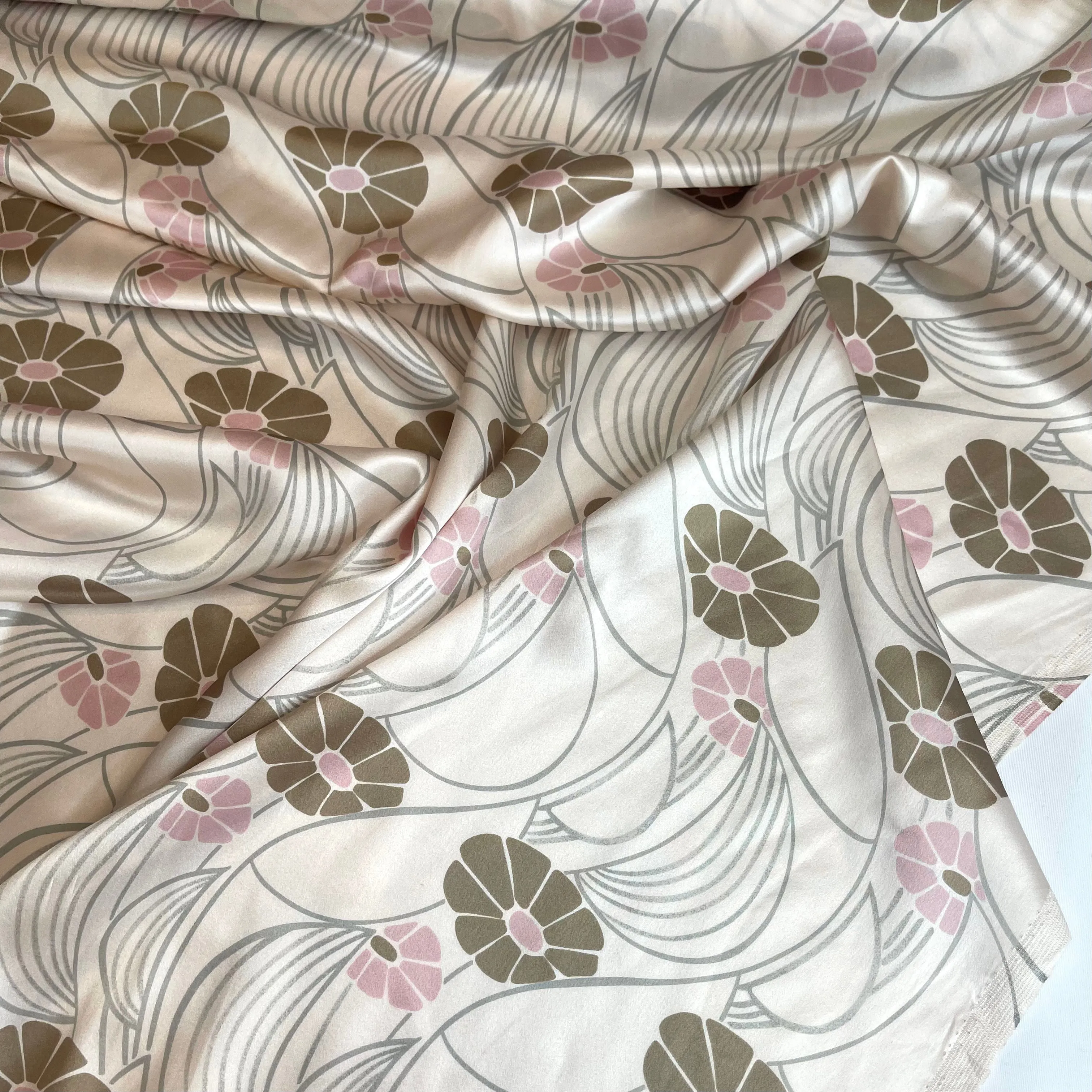 Daisy wheel Silk Satin