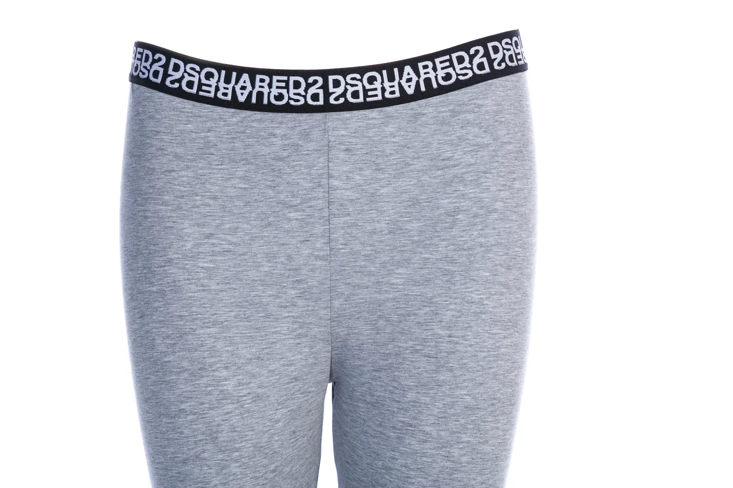 Dsquared2 Mirrored Logo Ladies 3/4 Leggings in Grey