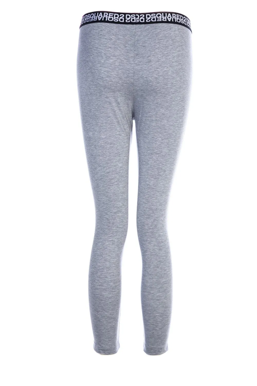 Dsquared2 Mirrored Logo Ladies 3/4 Leggings in Grey