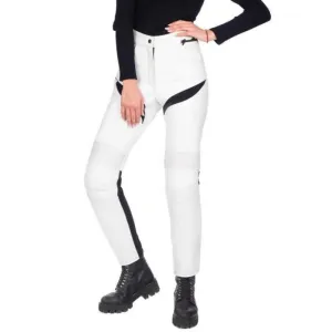 Enigma White Women's Motorcycle Leather Pants