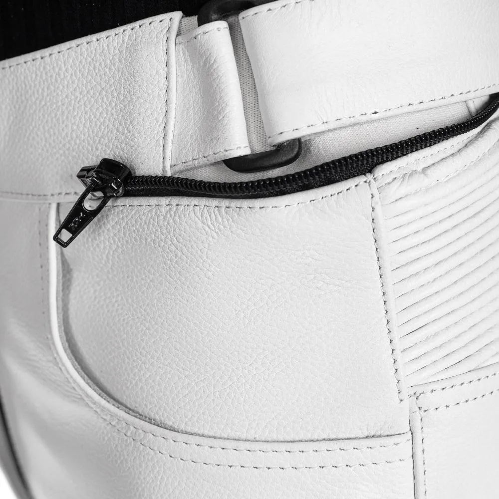 Enigma White Women's Motorcycle Leather Pants