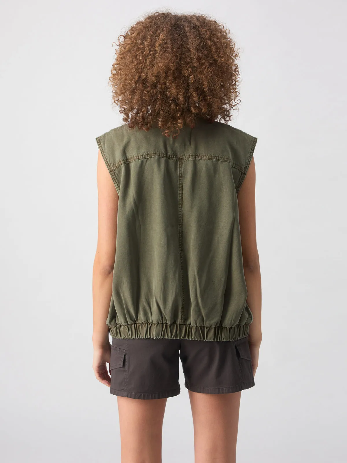 Field Utility Vest Washed Olive