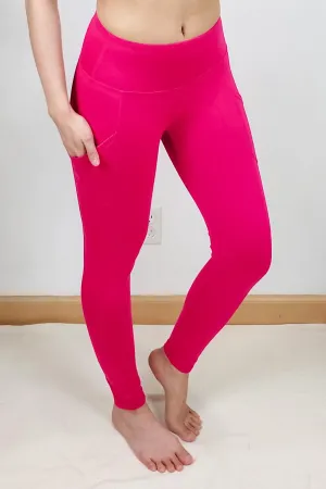 FINAL SALE -  Buttery Soft Microfiber Yoga Pocket Leggings