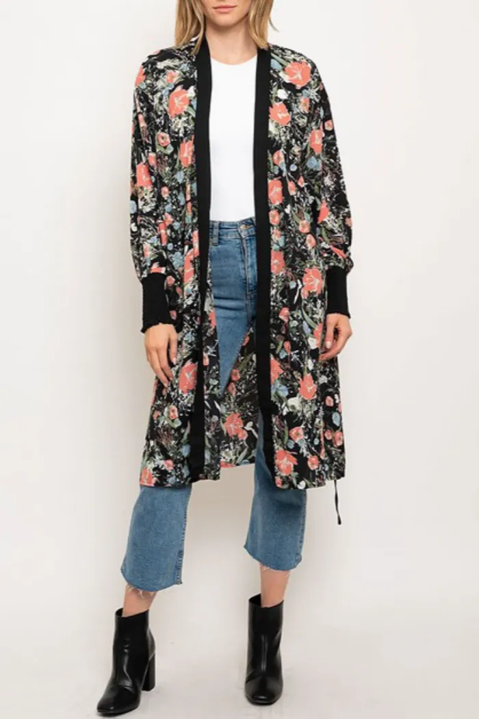 Floral cardigan