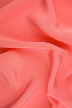 Georgia Peach Silk 4-Ply Crepe Fabric