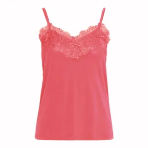 ICHI LIKE Cami Top Hot Coral