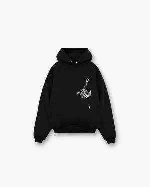 Keys To The Club Hoodie - Jet Black