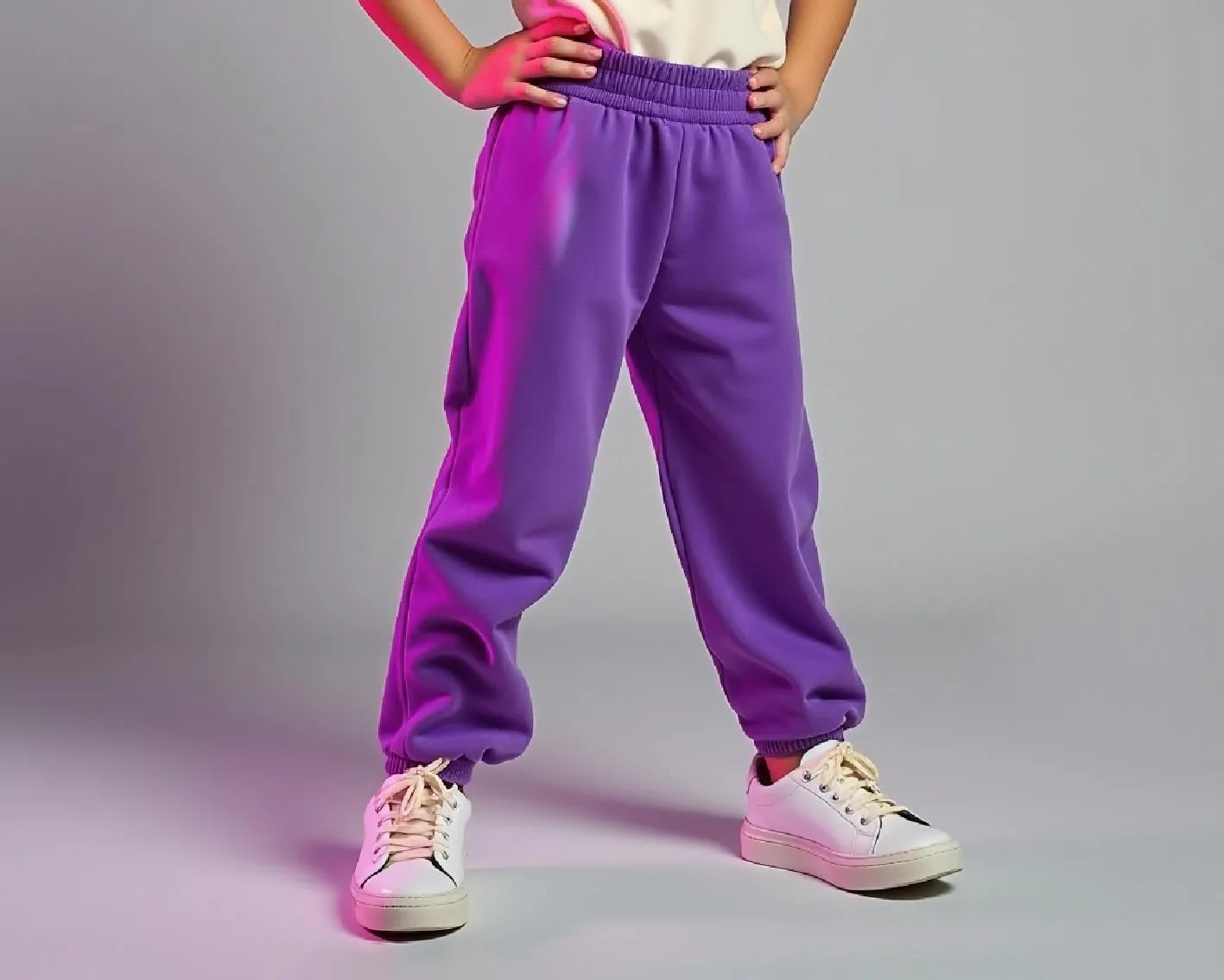 Kids Jogger Pants PDF Sewing Pattern, Cuffed Sweatpants with Drawstring, Simple DIY Pants for Girls and Toddlers