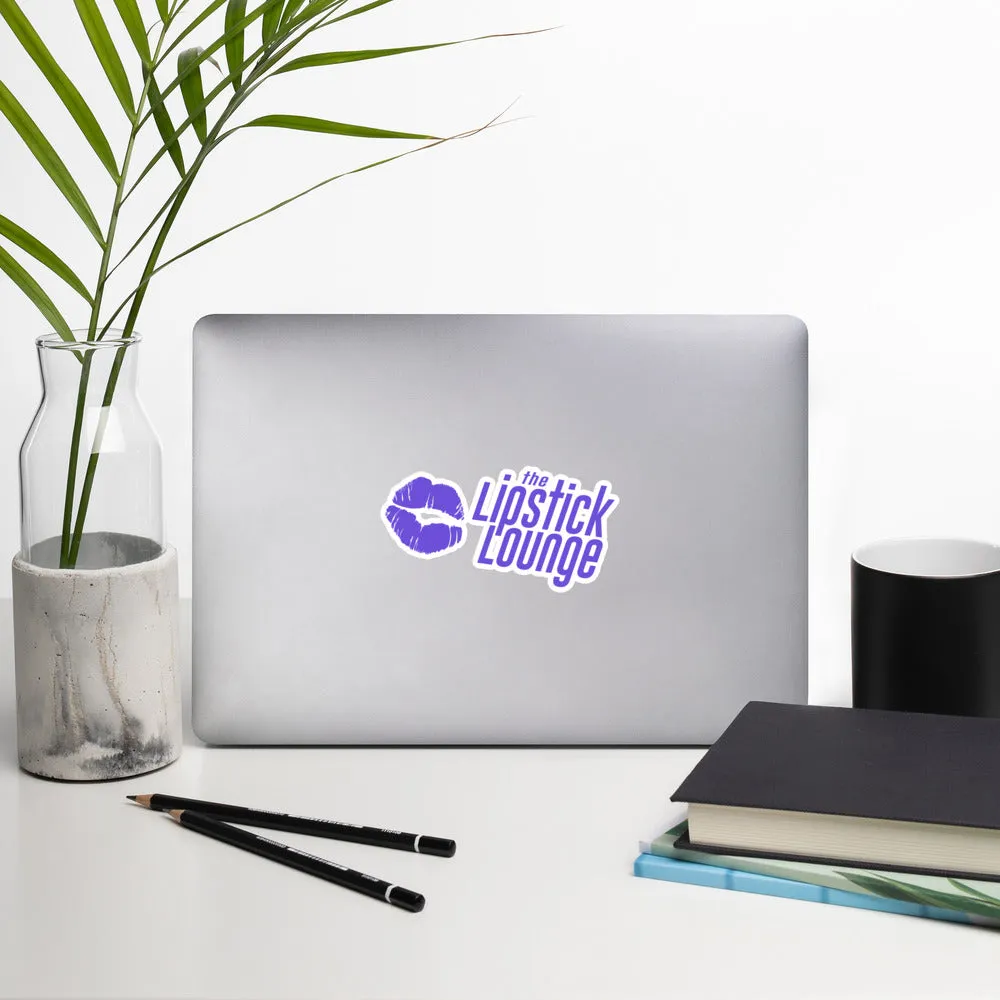 Lipstick Lounge Purple Logo Sticker