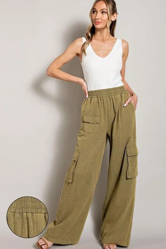 Lulla Mineral Washed Cargo Pants