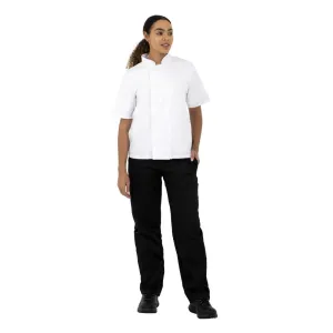 Nisbets Essentials Short Sleeve Chefs Jacket White L (Pack of 2) - BB547-L