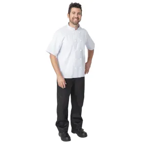 Nisbets Essentials Short Sleeve Chefs Jacket White M (Pack of 2)