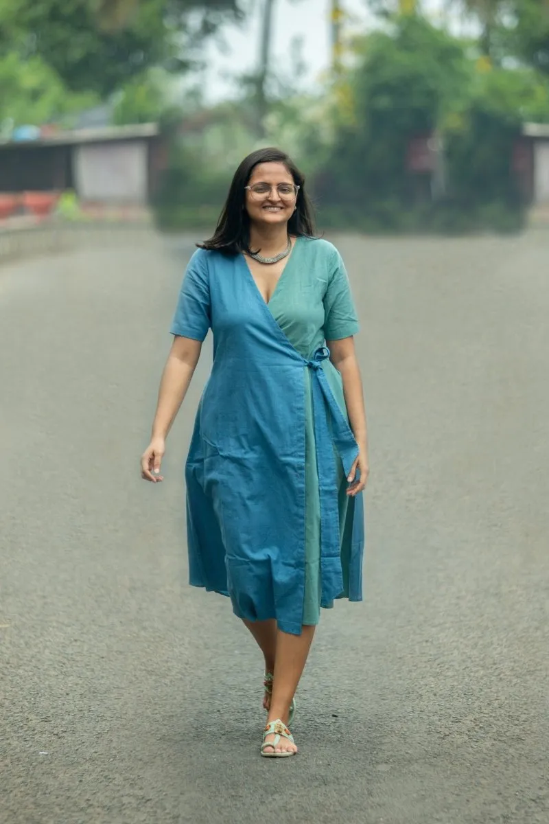 Northern Lights Khadi Wrap Dress