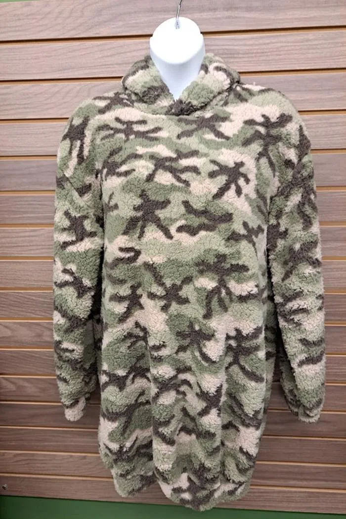 Plush Camo Hoodie