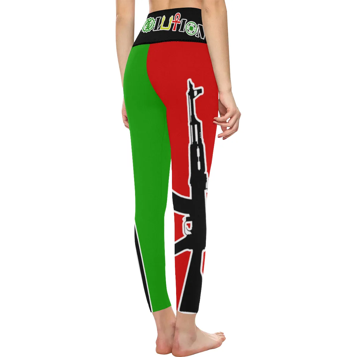 REVOLUTION  RBG All Over Print High-Waisted Leggings