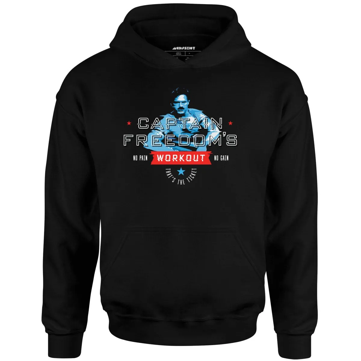 Running Man - Captain Freedom's Workout - Unisex Hoodie