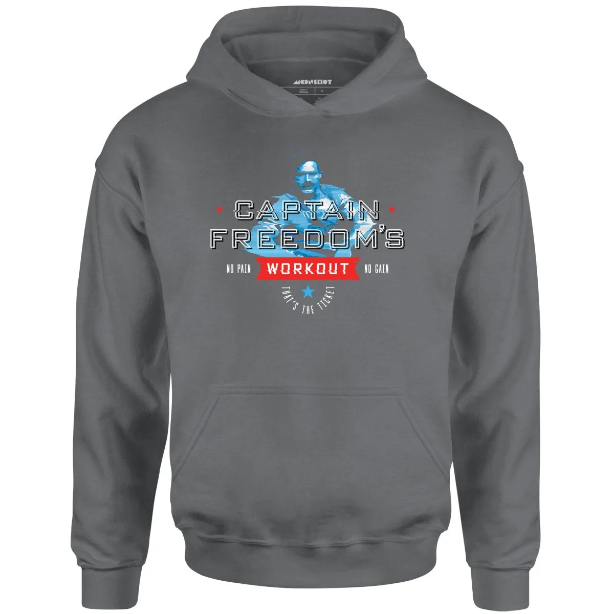 Running Man - Captain Freedom's Workout - Unisex Hoodie