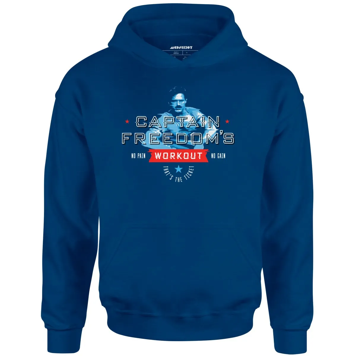 Running Man - Captain Freedom's Workout - Unisex Hoodie