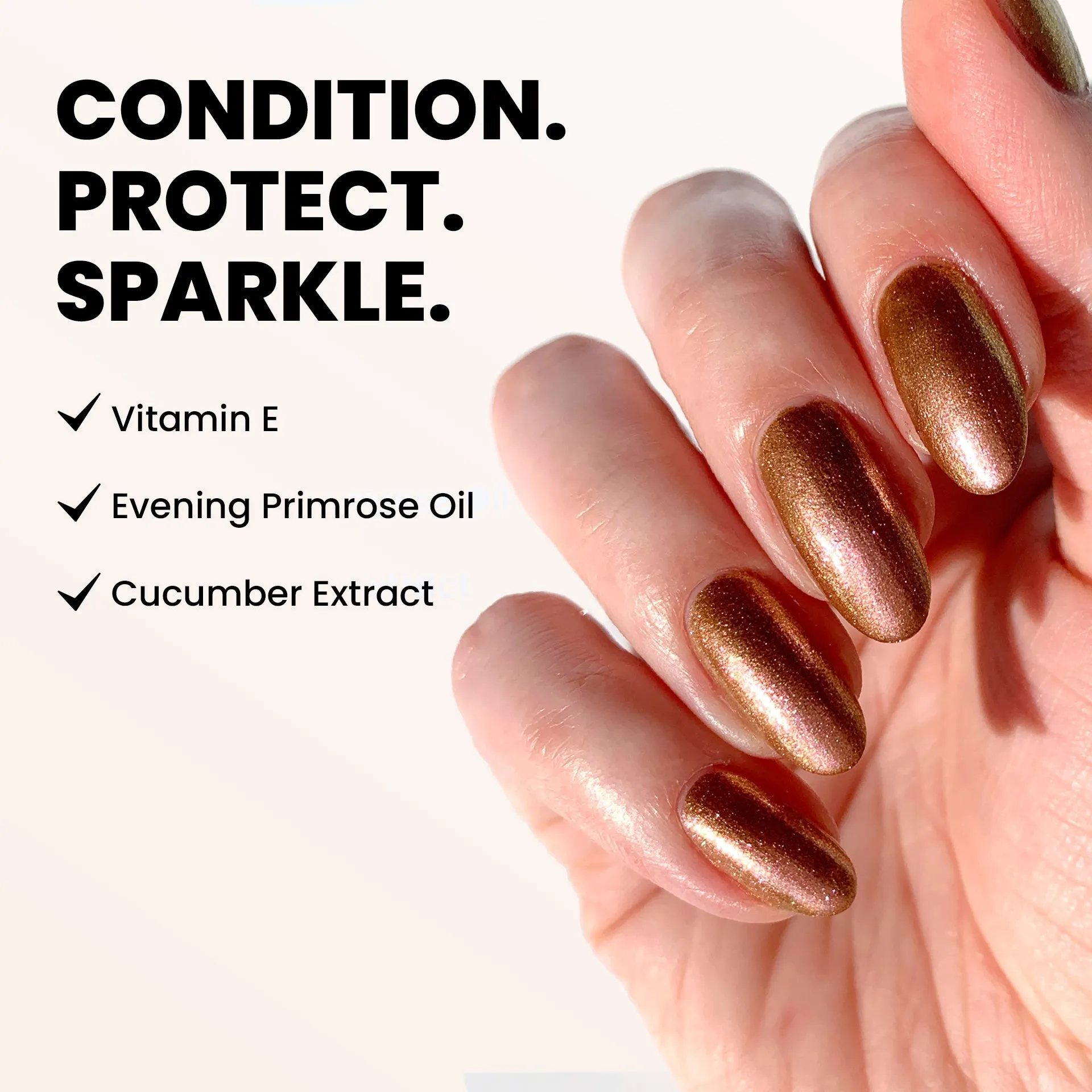 Shimmering Nail Highlighter - Molten | One-Step Manicure