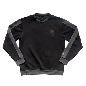 Skull Crewneck Pullover Sweatshirt - Black