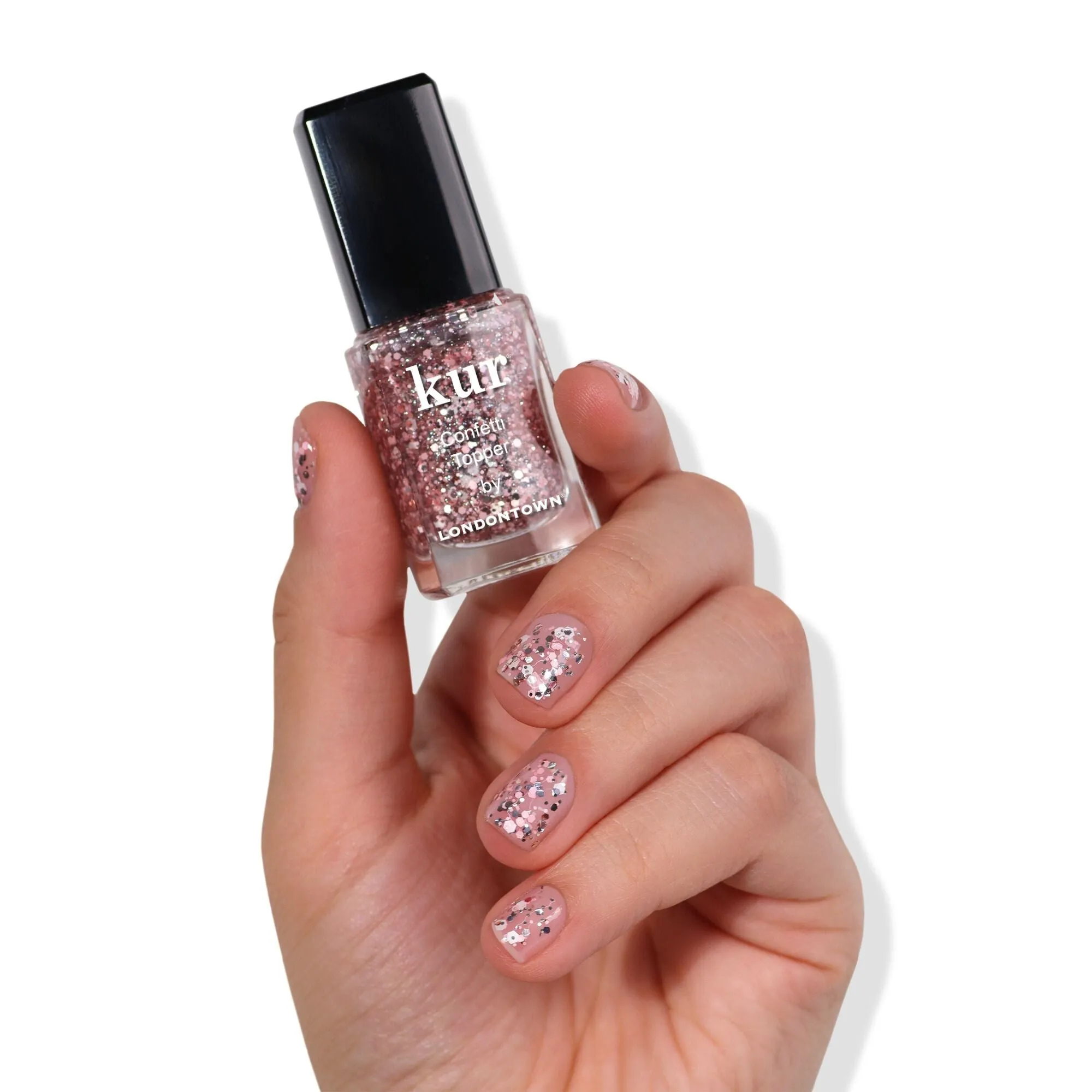 Snowglobe Confetti Topper Nail Color | Gel-Like Nail Polish - Clean Beauty