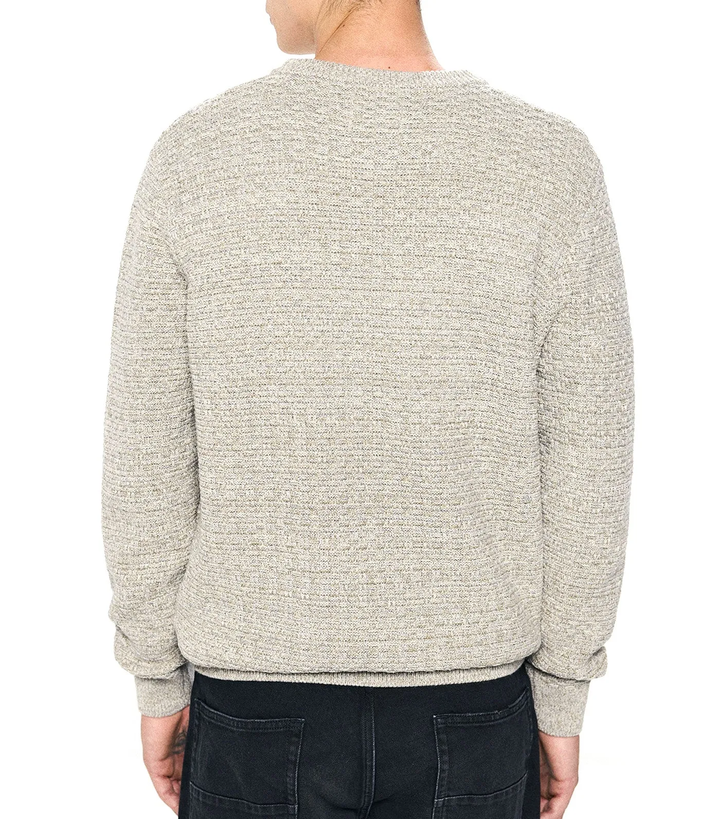 Textured Twisted Knit Jumper
 Gray