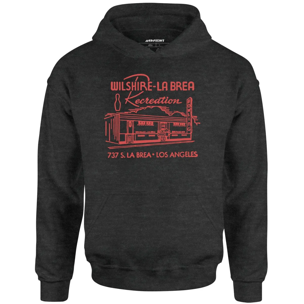 Wilshire-La Brea Recreation Center - Los Angeles, CA - Vintage Bowling Alley - Unisex Hoodie