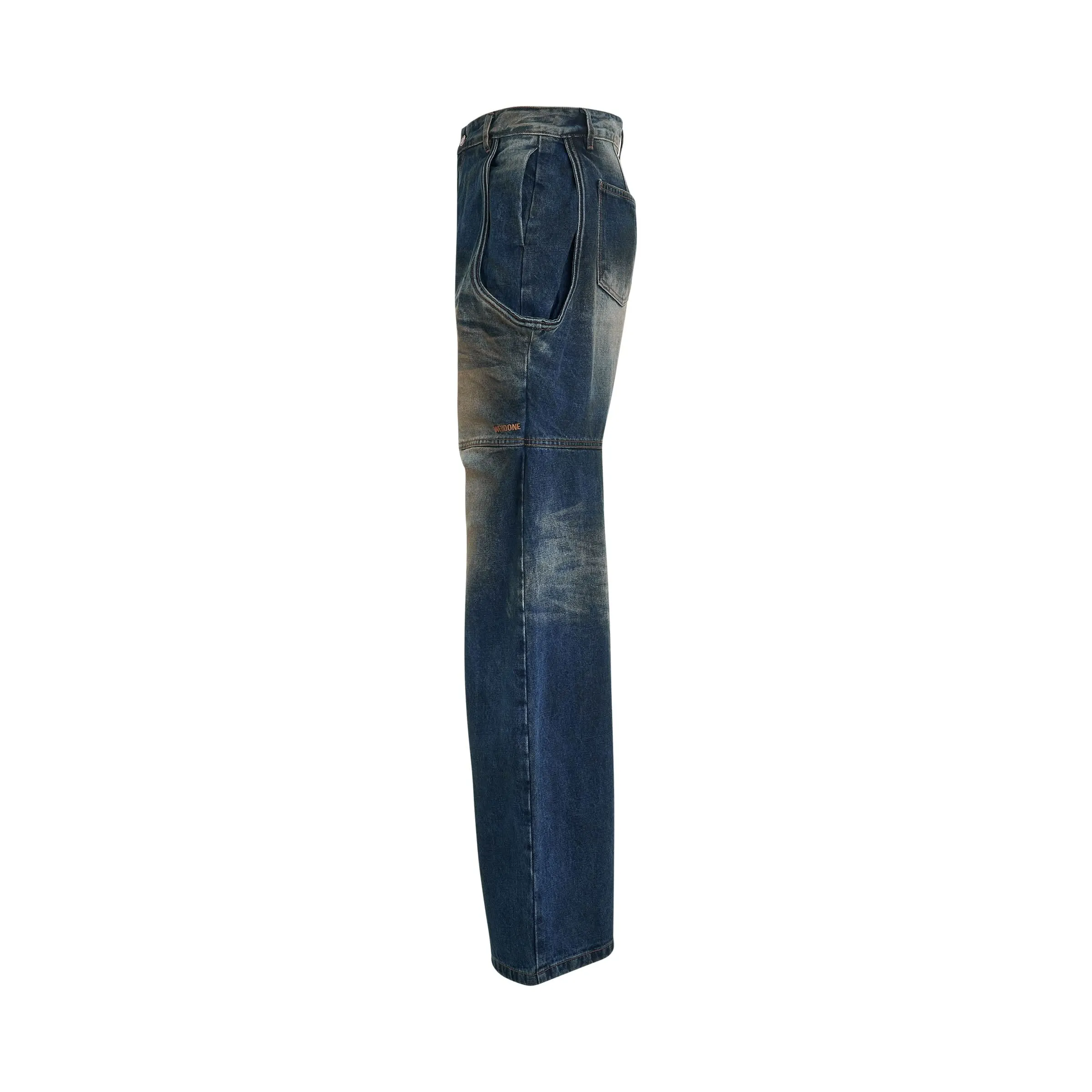 Wire Denim Pants in Navy