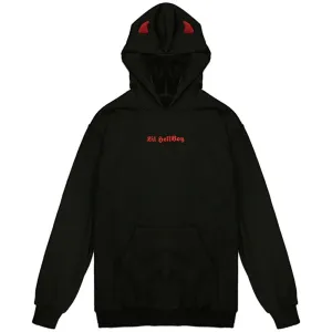 WLS Dark Little Devil Horn Fleece Hoodie